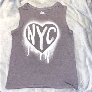 NYC graphic muscle tank